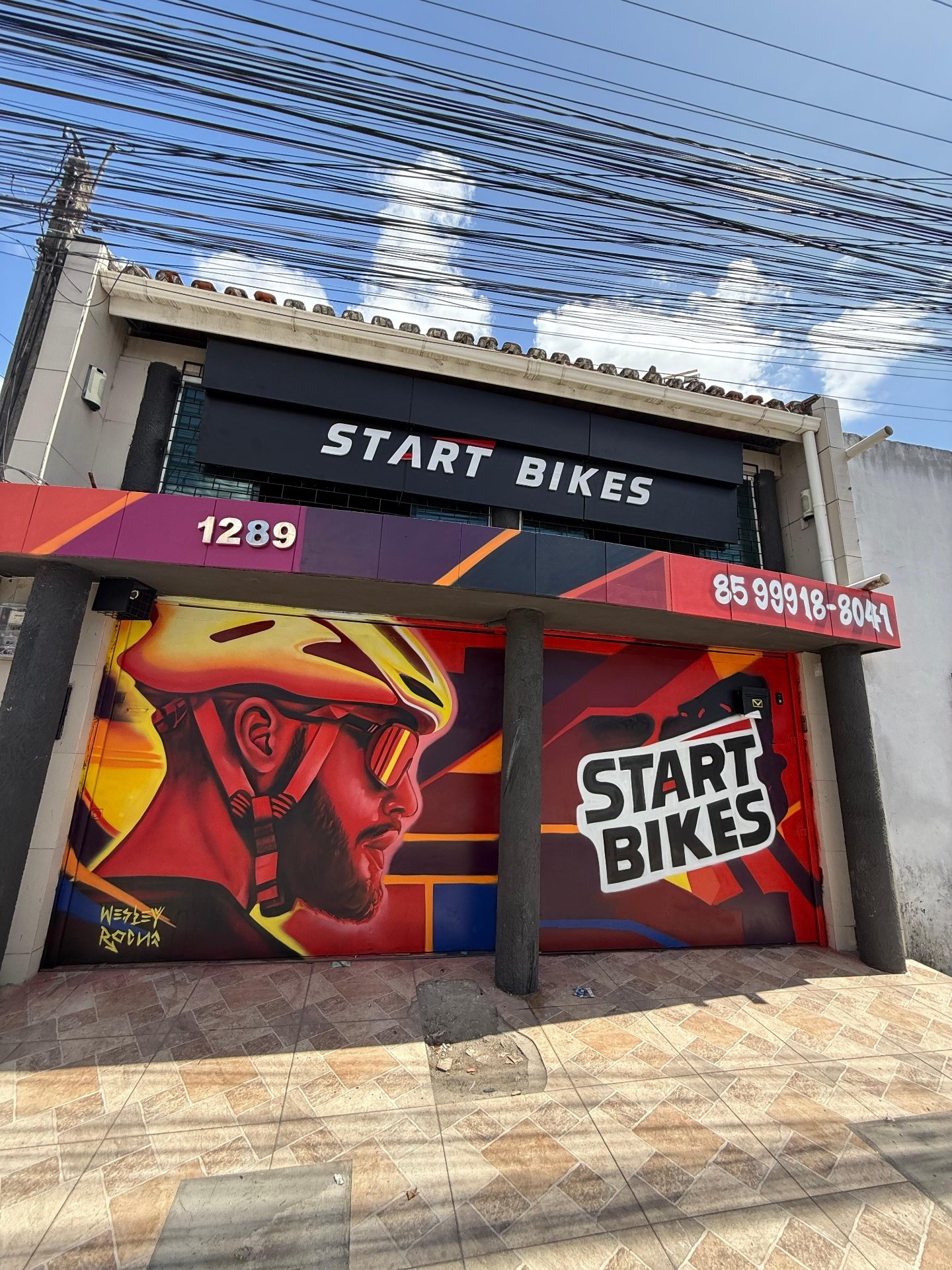 Fachada da Start Bikes em Fortaleza